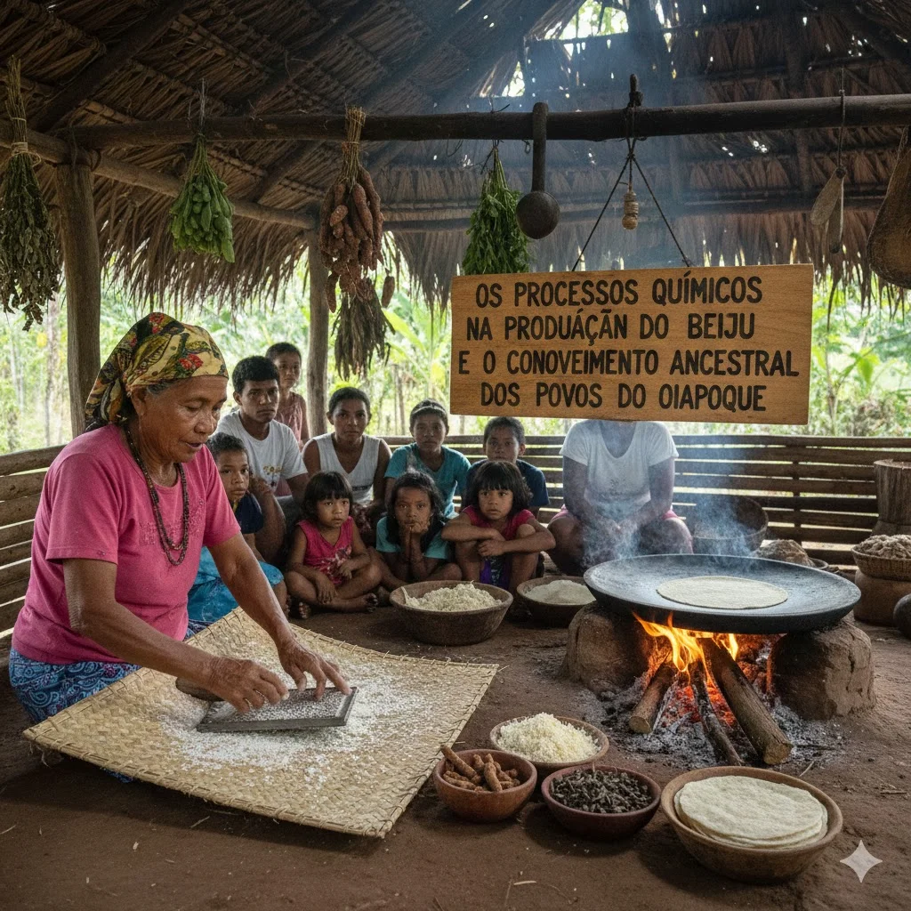 Os Processos Químicos na Produção do Beiju e o Conhecimento Ancestral dos Povos  do Oiapoque 